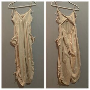 New! Free People jumpsuit Cutout Open Back 28033